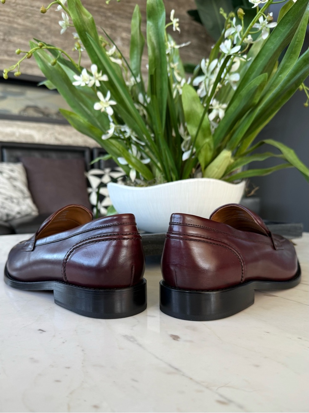New Allen Edmonds Eli Leather Penny Loafers - Picture 7 of 16